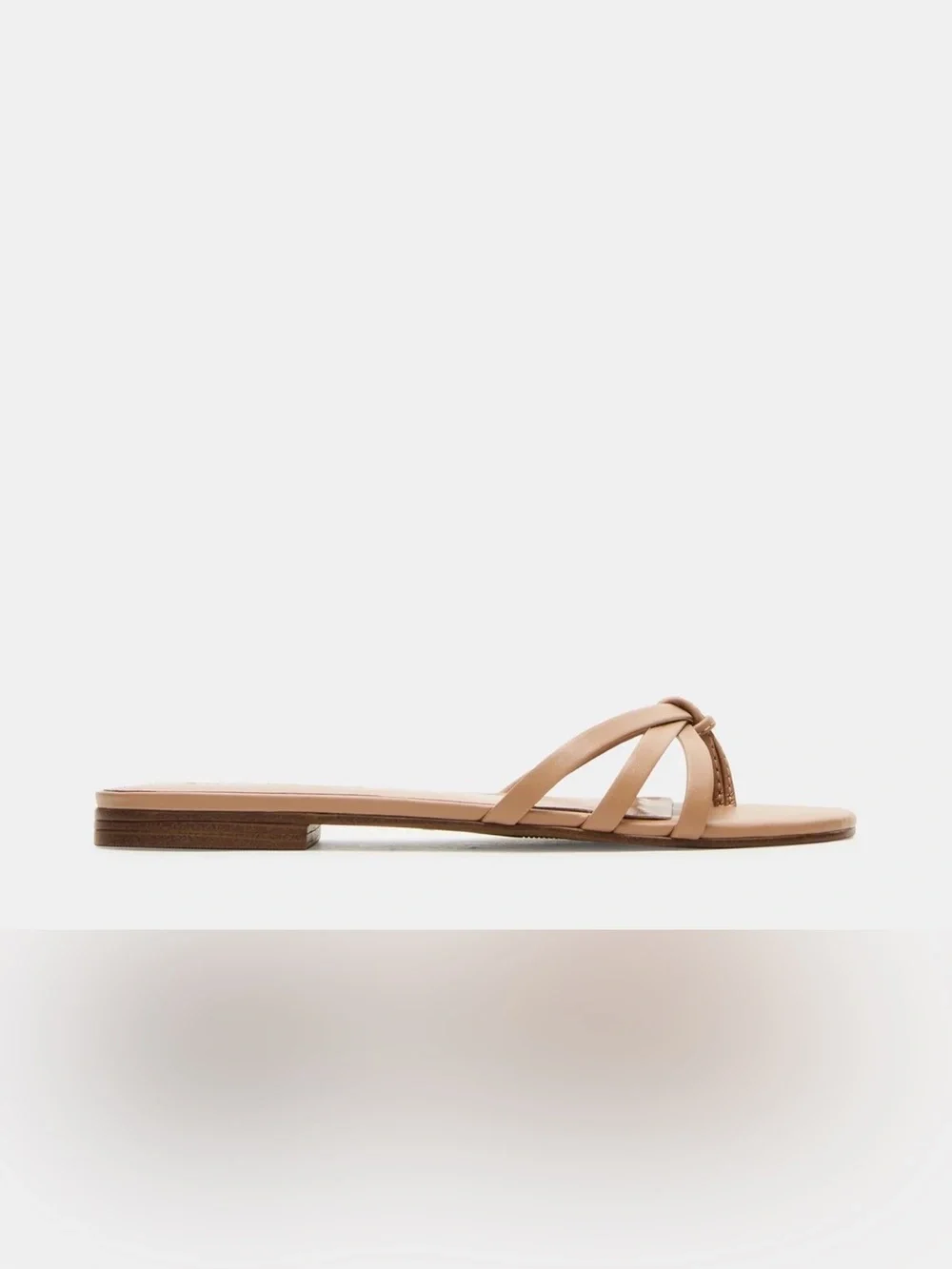 Steve Madden Calissi Beige Strappy Slide Sandals